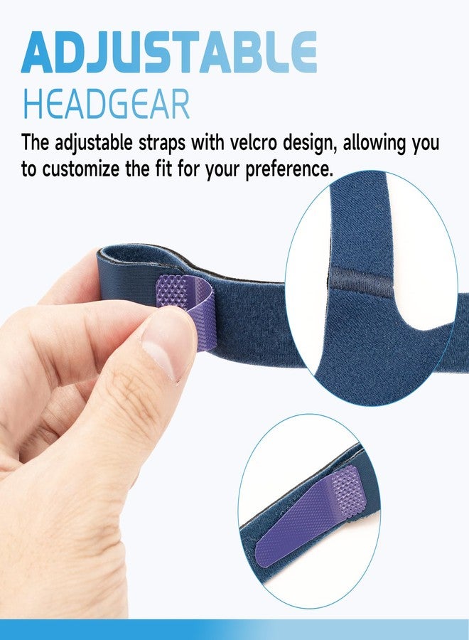 SyunsXoon Replacement Headgear for ResMed Quattro FX Full Face CPAP Mask, Velcro Adjustments Headgear Strap Breathable Replace CPAP Headband - Medium/Standard - Image 4